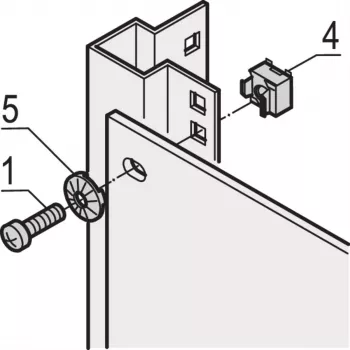 SCHROFF maadoituskaapelimutteri M6 - maadoituskaapelimutteri M6 10 kpl (21120131)