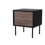 Yöpöytä, 2 kpl CORTINA 45x40x51 musta/pähkinä