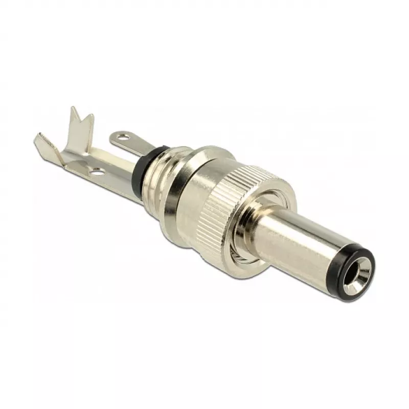 DeLOCK 89915 DC-pistoke 5,5 x 2,1 mm, 12 mm, juotettava, 2 A