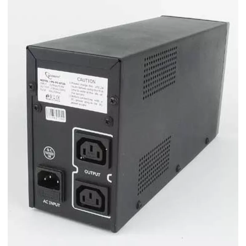 Gembird UPS-PC-652A keskeytymätön virransyöttö (UPS) Line-Interactive 0,65 kVA 390 W 3 AC-lähtöä