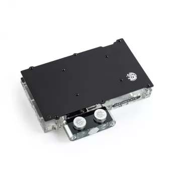 Vesijäähdytyslohko BitsPower Classic VGA BP-VG3070FE — 125×171,4×28,4 mm, 3-pin RGB, musta/hopea/läpinäkyvä