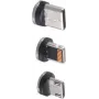 Johdinliitin ShiverPeaks BS14-19003 USB Micro-B USB-C 8-pin musta hopea