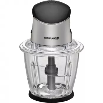 Sähköinen silppuri Rommelsbacher MZ 500 — 1,5 L, 500 W, ruostumaton teräs musta