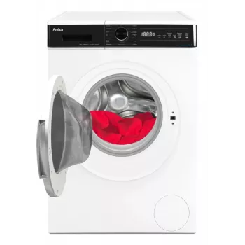 Vapaasti seisova pesukone AMICA WA3S712BLiSHB, 7 kg, 1200 kierr./min, 2100 W, LED-näyttö, musta luukku