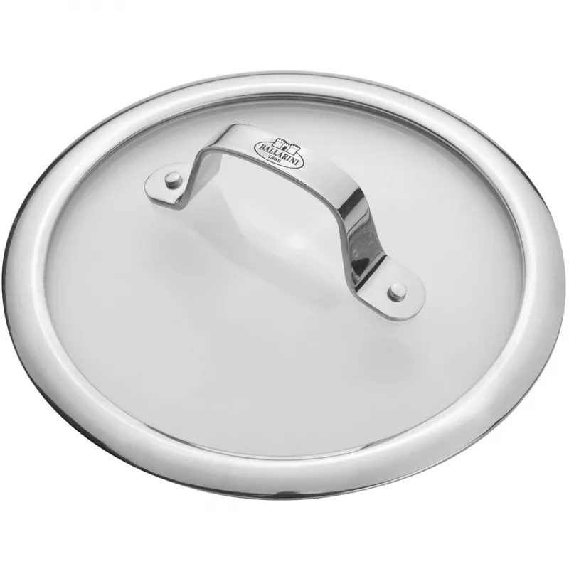 BALLARINI 75002-902-0 pannunkansi pyöreä ruostumaton teräs, läpinäkyvä
