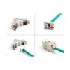 DeLOCK 88119 Keystone-moduuli litteä valkoinen RJ-45 10 kpl