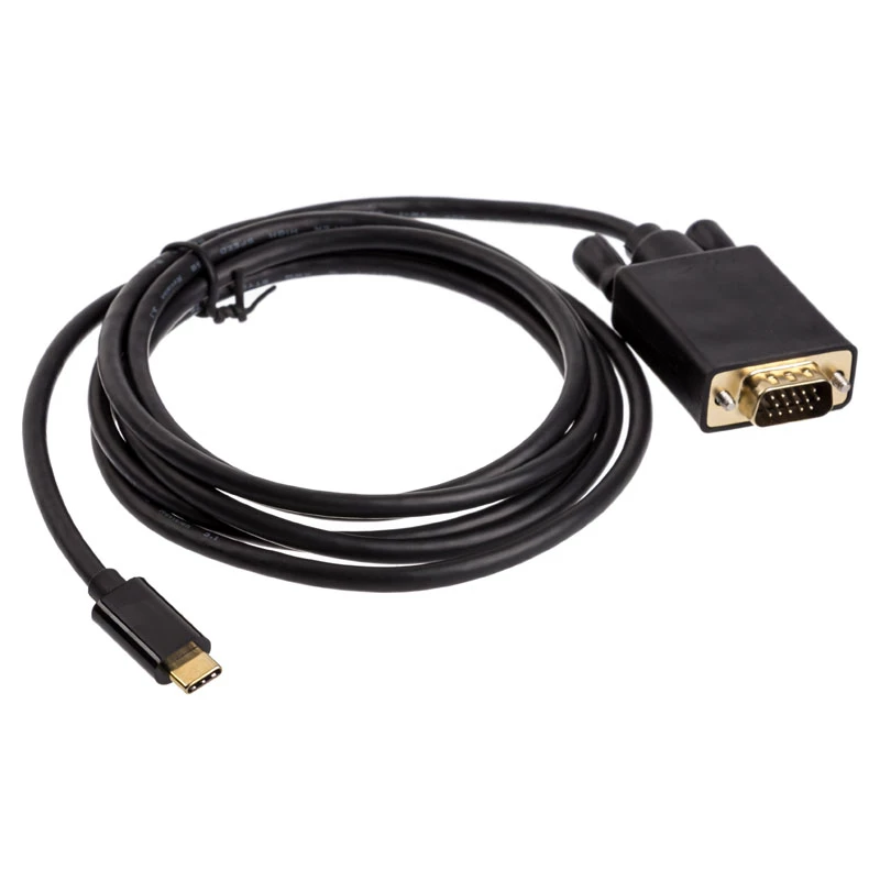 Kaapeliadapteri USB Type-C VGA Akasa AK-CBCA17-18BK