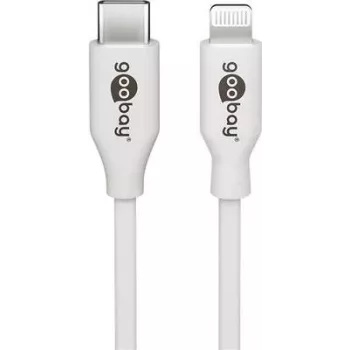Lataus- ja synkronointikaapeli Goobay Lightning - USB-C 0,5 m