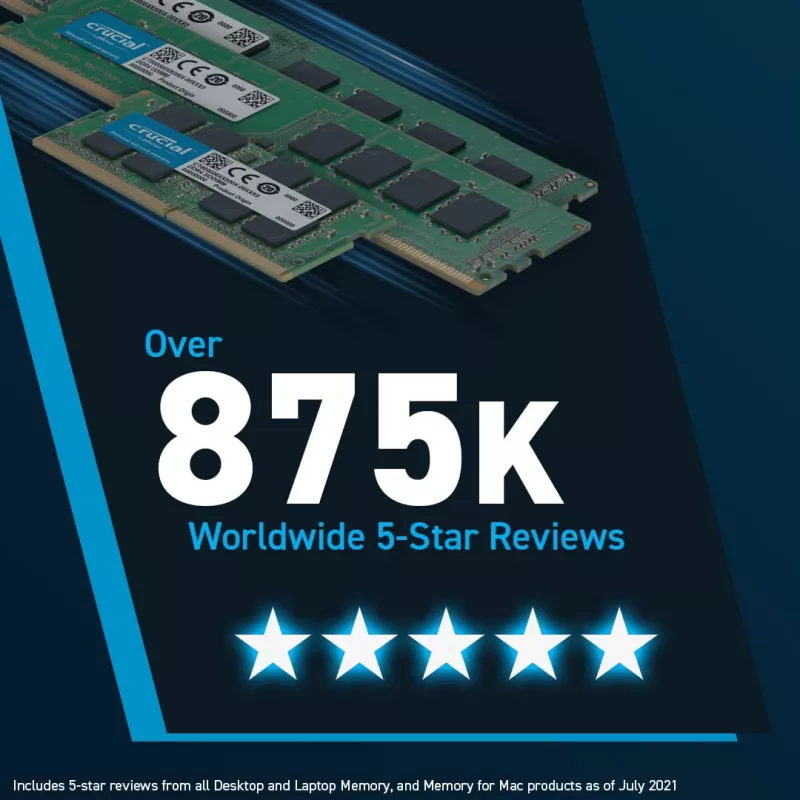 Crucial CT16G56C46U5 U-DIMM, 16GB, DDR5, 5600 Mhz, CL46, musta