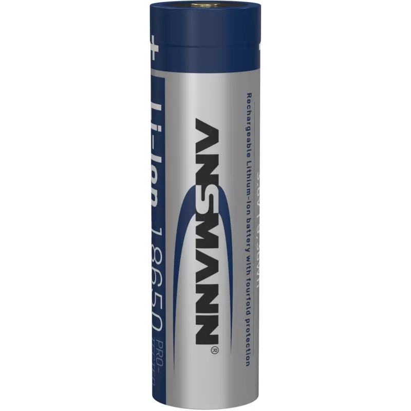 Ansmann 1307-0003 ladattava kotitalousakku 18650 Li-Ion 3400 mAh 3,6 V, Micro-USB-latausliitäntä