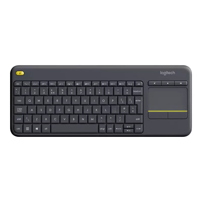 Logitech Wireless Touch Keyboard K400 Plus Mini QWERTZ musta
