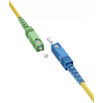 Goobay 59660 kuitu-kaapeli 3 m SC/APC SC/UPC FTTH OS2 keltainen (59660)