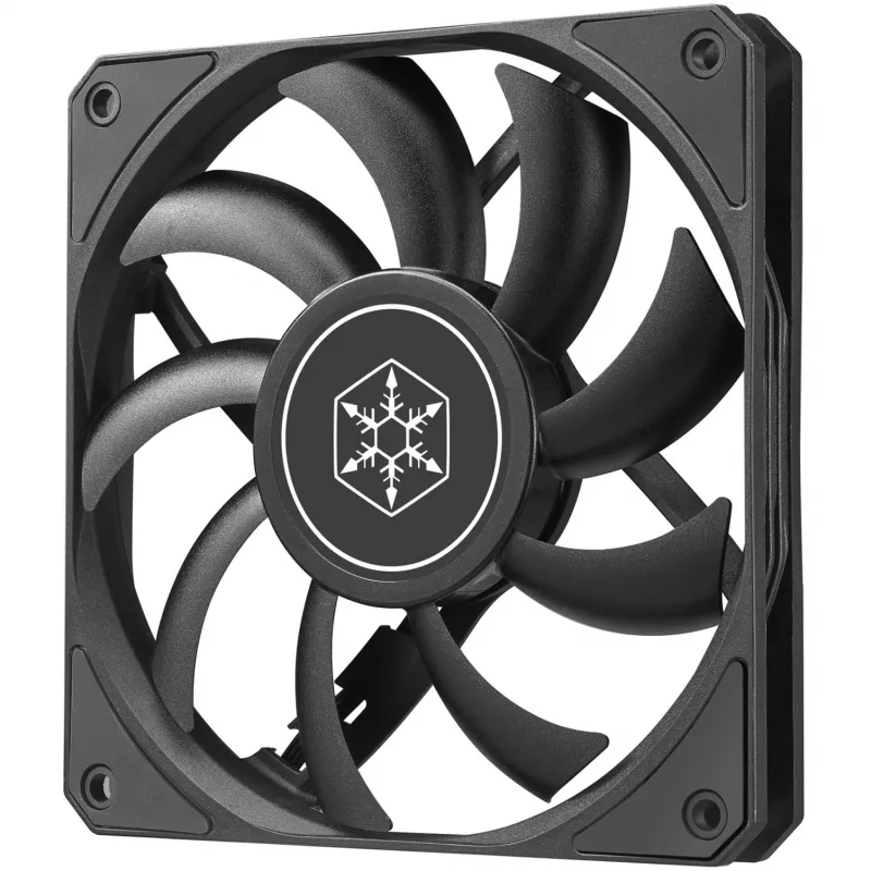 Kotelotuuletin SILVERSTONE SST-AS120B 120mm musta läpinäkyvä, 3-Pin