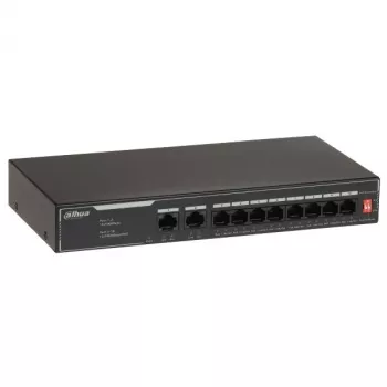 Verkkokytkin DAHUA SF1010LP – hallitsematon 10-porttinen kytkin PoE-laitteille