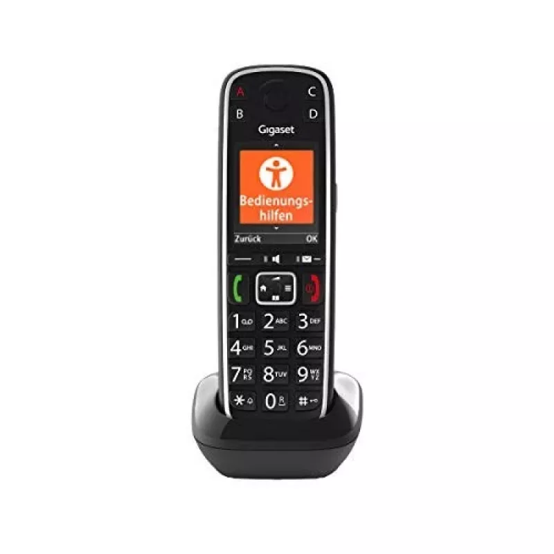 Gigaset E720HX analoginen/DECT-puhelin numeronäytöllä musta