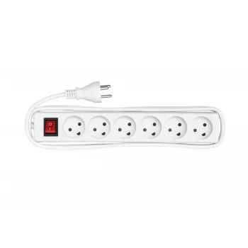 Microconnect MC-GRU0630DK virtapistorasia 3 m 6 pistorasiaa sisäkäyttöön valkoinen