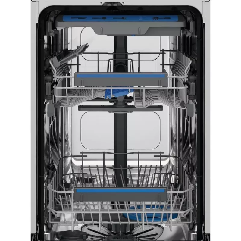 Kalusteisiin asennettava astianpesukone Electrolux EEM43201L, ohut 45 cm, 10 astiastoa, 46 dB, invertteri