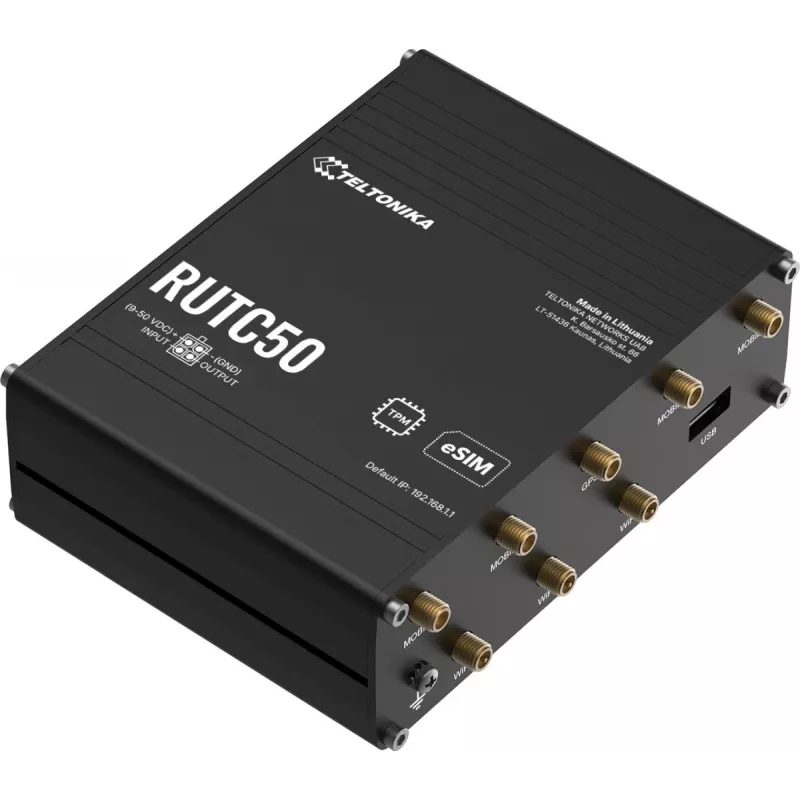 TELTONIKA NETWORKS RUTC50 V2 eSIM 5G/4G/LTE/3G WiFi 6 -reititin
