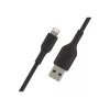 BELKIN PVC USB-KAAPELI USB-A - LIGHTNING, 1M, MUSTA