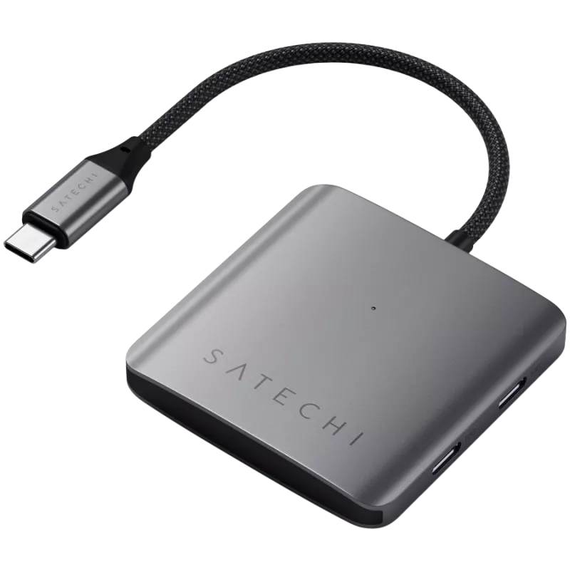 Satechi-keskitin Power Delivery -tuella, 4 x USB-C 3.2