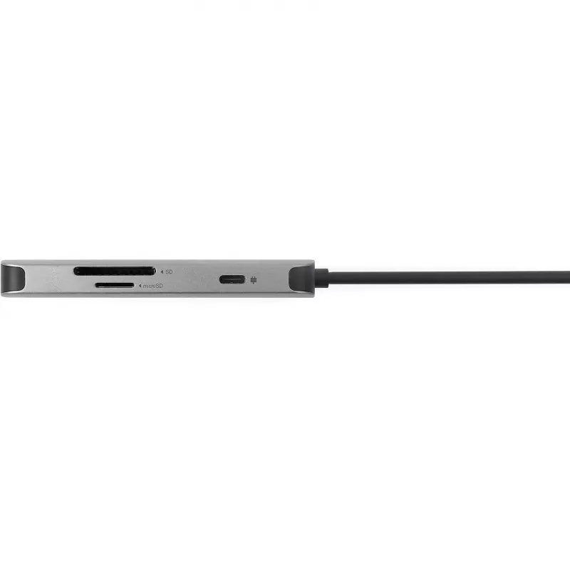7-in-1 USB-C-adapteri Acer — USB 3.2 Gen 1 Type-C, 3x USB-A, HDMI, SD/MicroSD, 100W PD, hopea