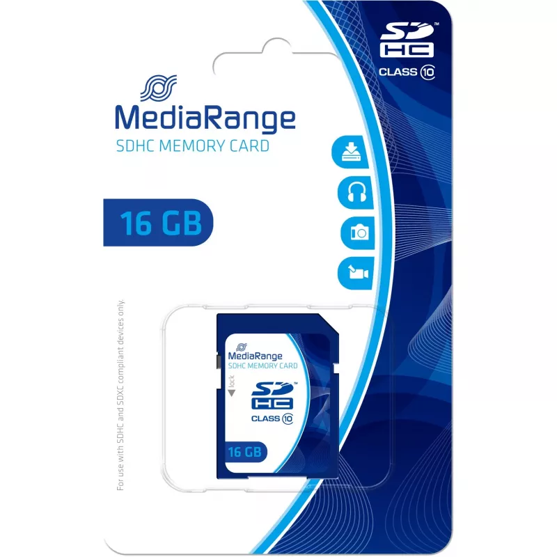 Muistikortti MediaRange 16GB SDHC Class 10 MR963