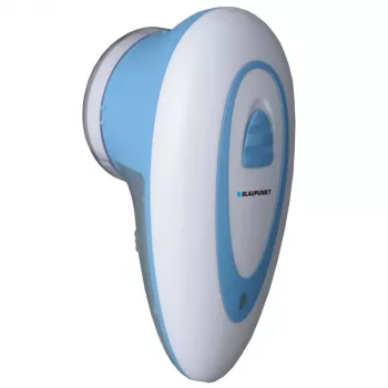 Nukkasilppuri BLAUPUNKT RLR301 — akkukäyttöinen, USB-ladattava, sininen/valkoinen, nukkien ja nyppyjen poistoon