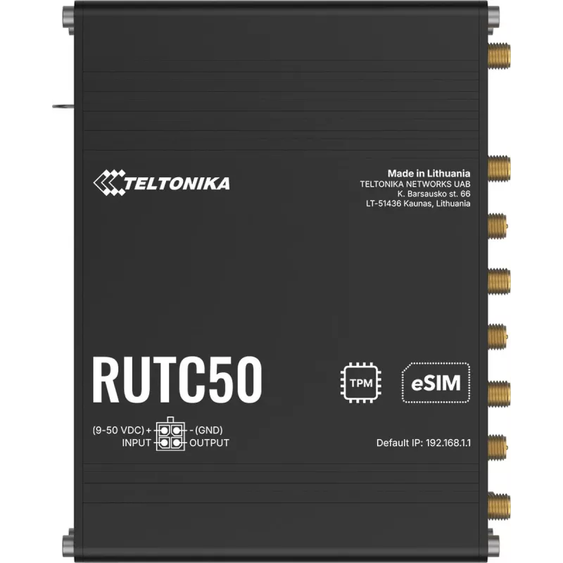 TELTONIKA NETWORKS RUTC50 V2 eSIM 5G/4G/LTE/3G WiFi 6 -reititin