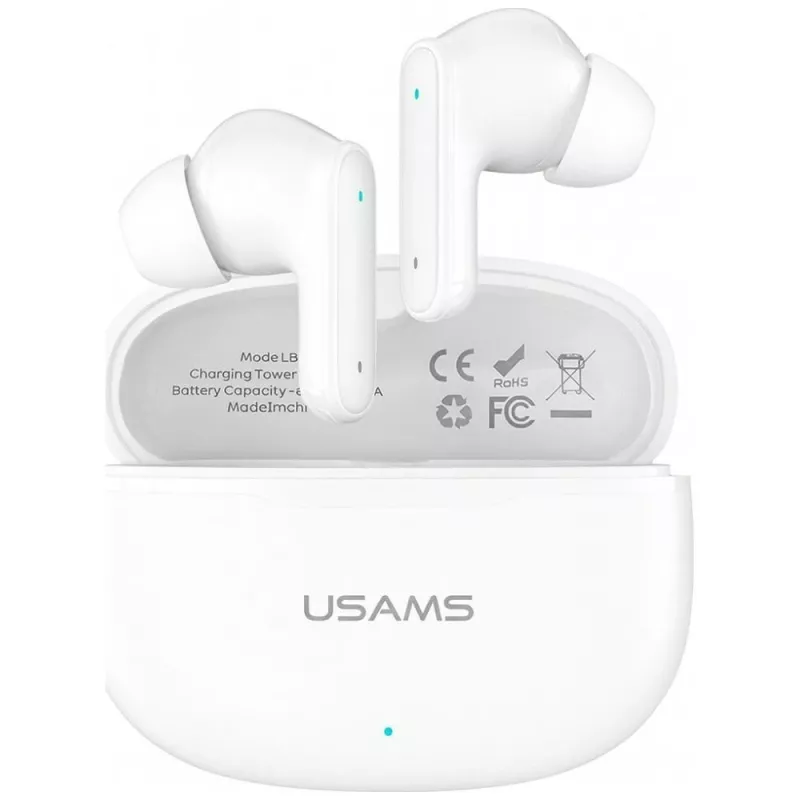 Bluetooth-kuulokkeet 6.0 E05 TWS valkoinen