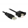DeLOCK USB-kaapeli 1 m 2xUSB2.0-A