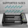 Akkulaturi everActive LC200 kotitalous USB, 2 paikkaa, Li-Ion, tukee A/AA/AAA/AAAA/C/D, 5 V tulo, 4,2 V lähtö, musta