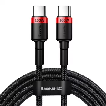 Baseus Cafule PD2.0 100W pikalataus USB–Type-C-kaapeli (20V 5A) 2 m punainen+musta