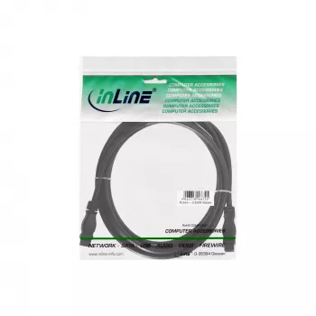 FireWire 800 -kaapeli InLine 39902 1,8 m pistoke/pistoke musta