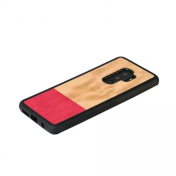 Älypuhelinkotelo man and wood Galaxy S9 Plus miss match musta — suojakotelo Samsung Galaxy S9+