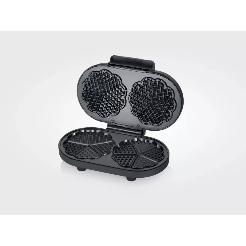 Severin WA 2118 vohvelirauta 2 vohvelia 1200 W musta