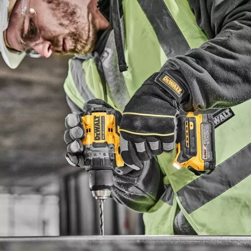 DeWALT DCD800E2T-QW porakone 2000 kierr./min 1,28 kg musta, keltainen