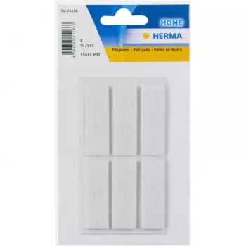 HERMA 15186 itseliimautuva tarra suorakaide valkoinen 15x45mm 6 kpl