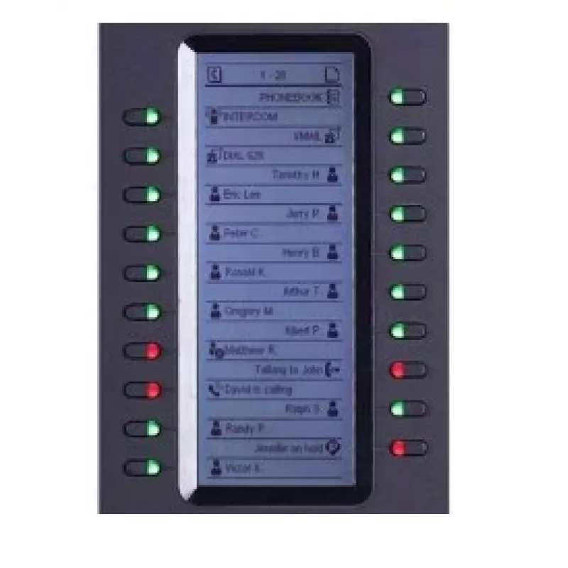 Grandstream Networks GXP2200EXT IP-laajennusmoduuli musta 20 painiketta