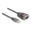 DeLOCK 61400 kaapeliadapteri USB A RS-232 musta