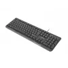 NATEC NÄPPÄIMISTÖ TROUT SLIM USB, US-LAYOUT, MUSTA