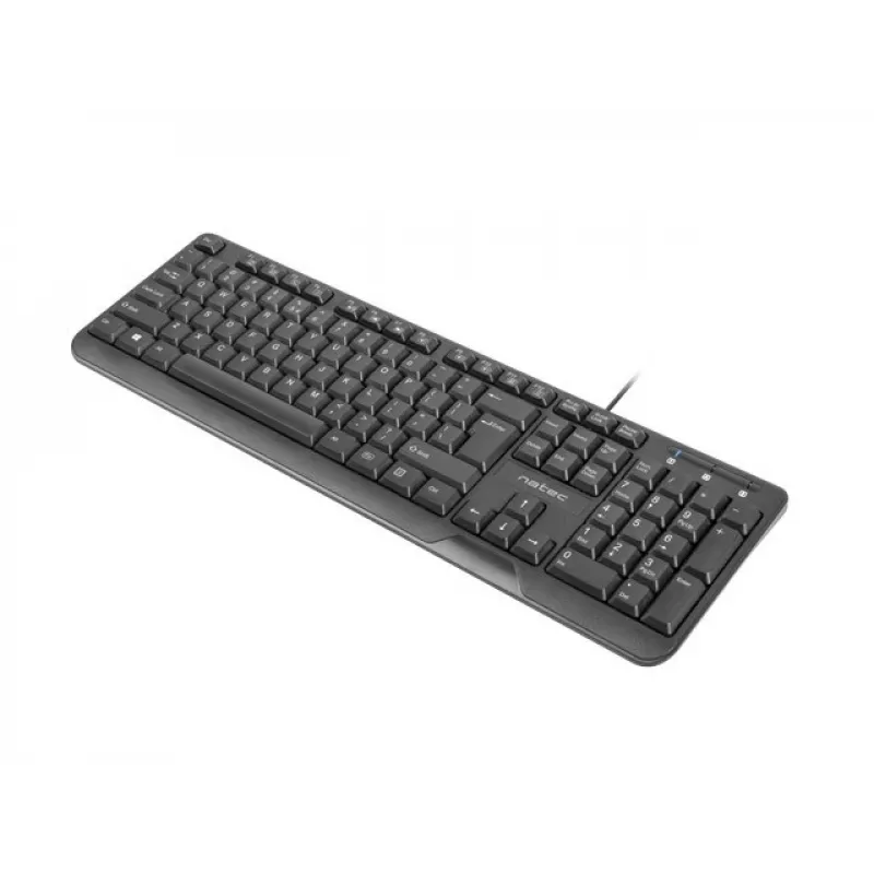 NATEC NÄPPÄIMISTÖ TROUT SLIM USB, US-LAYOUT, MUSTA