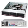 Supermicro SC216 BAC-R920LPB - rack - rack-asennettava - 2U - parannettu, laajennettu ATX - SATA/SAS - Hot-Swap 920 wattia - musta