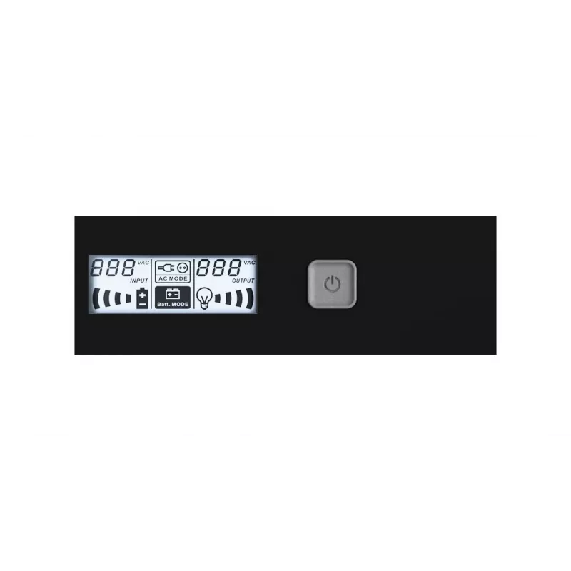 Rack-asennettava UPS Infosec X4 2000 RM Plus 2 kVA / 1200 W, 10 pistorasiaa tyyppi F, LCD, Line-Interactive