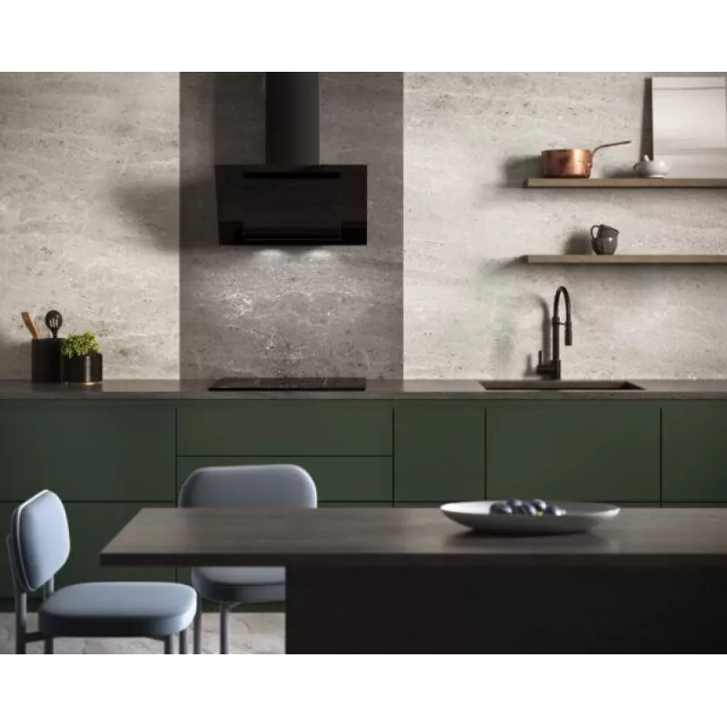 Vertikale Eco Duo Glas seinäliesituuletin musta