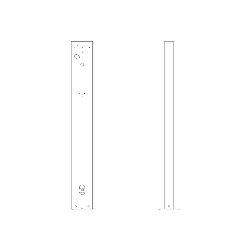 Wallbox Eiffel Basic asennusosat – EV-latausasemalle – RAL 7043