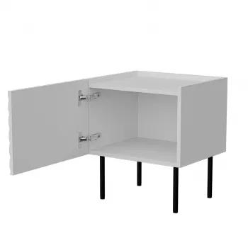 Yöpöytä Cama LUCCA yöpöytä 2 kpl 47x40x52 cm valkoinen MDF/lastulevy