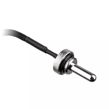 Alphacool Eiszapfen lämpötila-anturi Plug G1/4 - lämpötila-anturi nestejäähdytysjärjestelmään - kromi - 50 cm