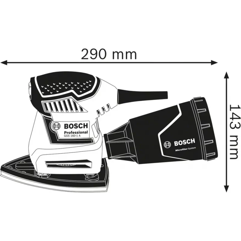 Bosch GSS 160 Multi monihiomakone 24000 RPM monivärinen
