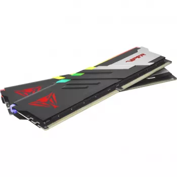 DIMM 64 GB DDR5-6000 (2x 32 GB) Dual-Kit, keskusmuisti musta, PVVR564G600C30K, Viper Venom RGB, INTEL XMP, AMD EXPO