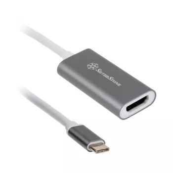 Sovitin SILVERSTONE USB 3.1 Type-C - HDMI 2.0b SST-EP07C-E, videolähtösovitin